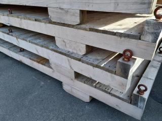 4 x Large Wooden Platforms 