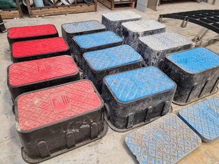 12x Water Meter & Sewer Valve In-Ground Boxes
