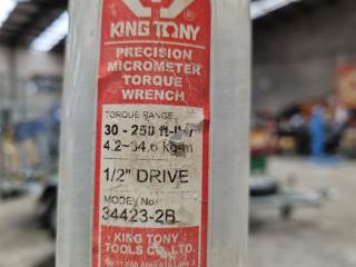 King Tony 1/2" Drive Torque Wrench