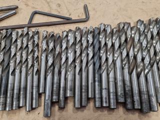 61x Assorted Jobber Drill Bits & More