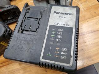 3x Panasonic 14.4V Drill Drivers + 1x Battery & Charger