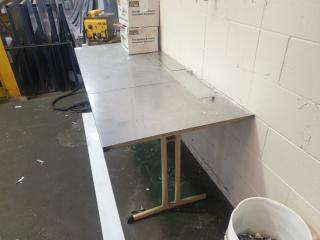 Folding Table with Steel Cover