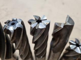 12x Assorted Screw Type End Mills