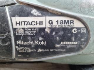 Hitachi 180mm Corded Angle Grinder G18MR