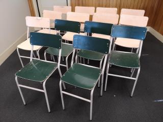 14x Vintage Retro Stacking Chairs