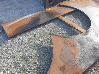 2 Large Sheets 20mm and 26mm Plate Steel
