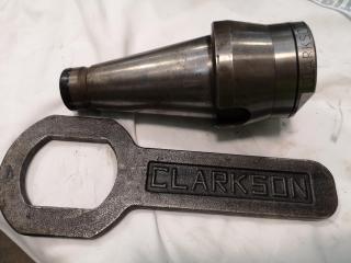 Clarkson Autolock NT50 Type Mill Tool Holder w/ Wrench