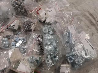 Assorted Bolts, Nuts, Washers, Screws & More