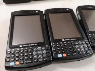 4x Symbol Motorola MC50 Mobile Handheld Computers w/ Charging Cradles