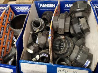 Assorted Pipe Couplings, Connectors, Fittings