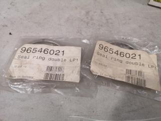 2x Grundfos LP1 Double Seal Rings 96546021