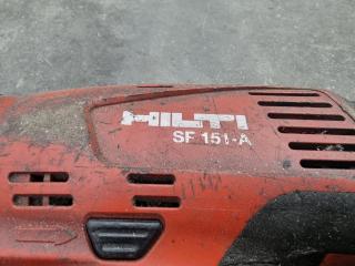Faulty Hilti SF 151-A Cordless Drill with Batteries and Charger