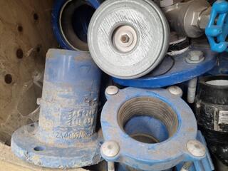 Assorted Heavy Steel Pipe Fittings, Couplings
