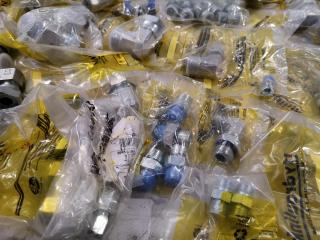 Assorted Lot of Industrial Hydraulic Fittings