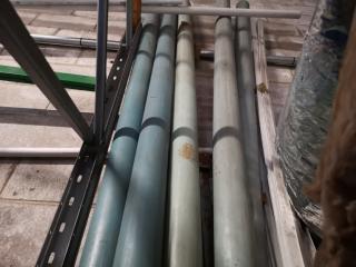 5x 4000x95mm Green PVC Plumbing Pipes