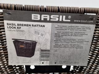 Basil Bremen Rattan Look KF Bike Basket