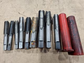 9x Thread Taps, Imperial and Metric Sizes