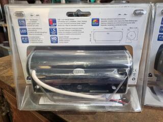 2x Hella Marine Sea Hawk XL Black LED Deck Floodlights, New