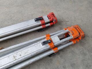 2x Aluminium Surveying Grade Tripods