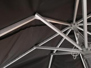 Rustic Outdoor Bar Leaner Table w/ Umbrella