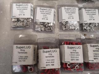 Assorted Electronic End Terminals, Covers, & More