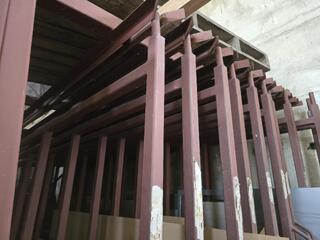2 x Large Sliding Section Material Racks 