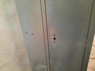 Grey Steel 2 Door Locker Cabinet