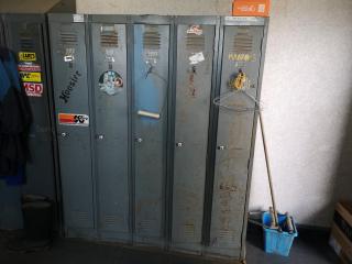 5-Door Steel Personnel Locker Unit