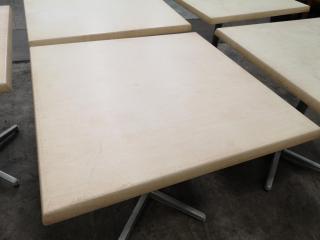 5x Square Cafe Tables