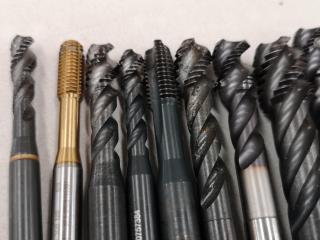Assorted Mill Cutters, Tappers, Drill Bits