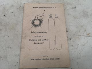 5x Vintage Workshop Safety, Tools & Parts Manuals