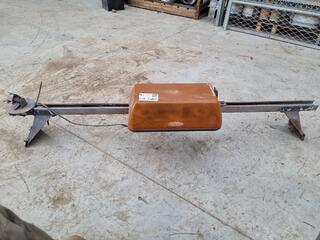Orange 12V Lightbar on Vehicle Roof Rack Bar