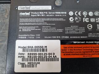 2x Riverbend Steelhead 550 Series WAN Accelerators