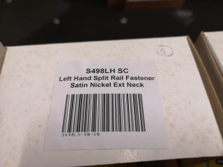 54x Split Rail Cabinet Door Fasteners, New Bulk Lot