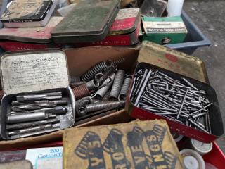 Assorted Lot Vintage Fastening Hardware, Parts, Components, & More