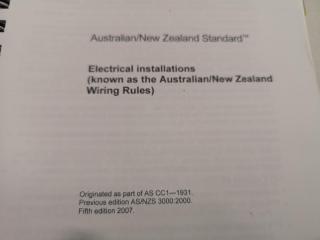 Standards New Zealand Electrical Installations Wiring Rules Book, 2007