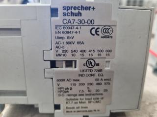 17x 3-Phase Contactors by Allen Bradley & Sprecher Schuh