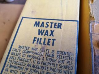 Assorted Lot of Vintage Master Wax Fillet Moulding Strips, Assorted Sizes