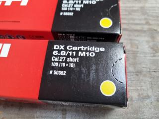 500x Hilti DX Cartridges Yellow 6.8/11 M10