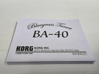 Korg BA-40 Bluegrass Tuner