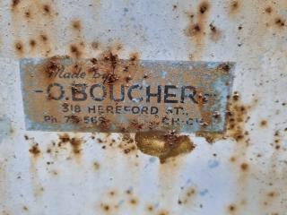 Vintage Dsoucher Industrial Band Saw w/ Trolley
