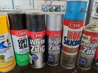 Assorted Greases, Paints, Silicone, Primers, & More