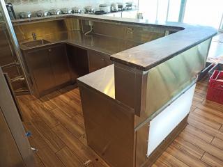 Stainless Bar or Reception Counter