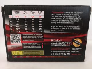 Ultrabatt MultiMighty Futura III 12V Modular Rechargeable Lithium Battery