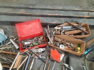 Large Assortment of Workshop Handtools/Supplies