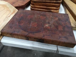 36x Assorted Wood Cutting & Serving Boards