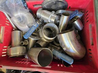 Large Lot of Stainless Steel Fittings and Industrial Supplies 