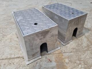 2x In-Groumd Water Distribution Box w/ Access Doors