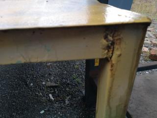 Heavy Duty Steel Topped Workbench Table