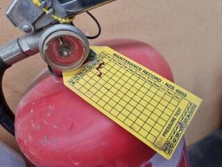 7x Assorted Powder Fire Extinguishers